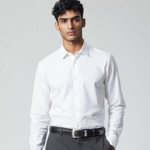 NOCONA BELT CO - SIZE 42 - SILVER TONE-  MEN’s BLACK LEATHER BELT - EXC COND S7